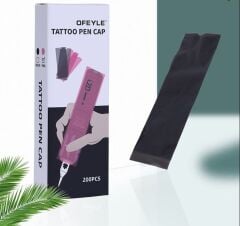 PEN DÖVME  MAKİNESİ KORUMA POŞETİ (200 adet) SİYAH