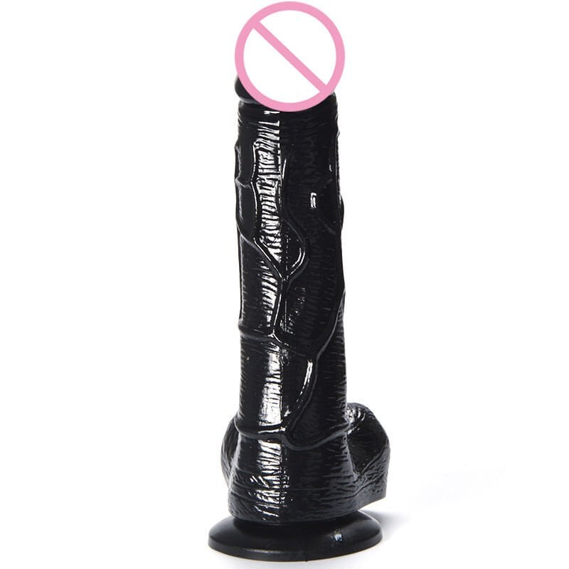 Siyah Vantuzlu Dildo