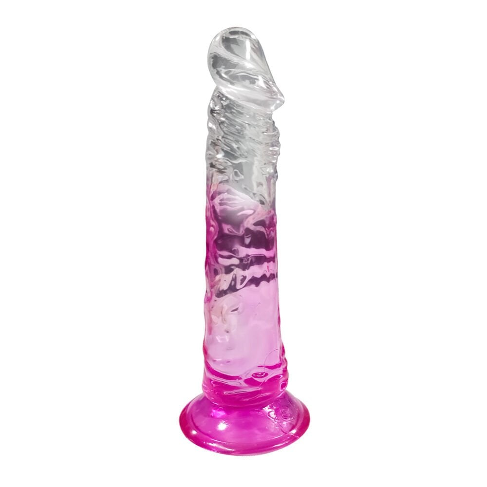 JEHO GRADIENT RENKLİ SİLİKON DİLDO PEMBE