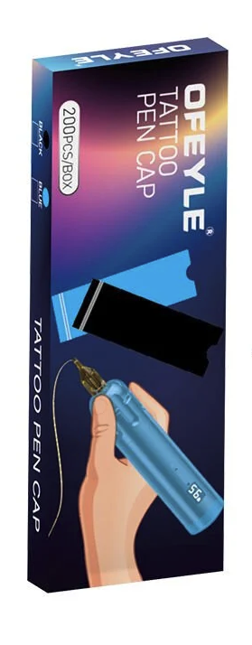 OFEYLE GENİŞ PEN DÖVME  MAKİNESİ KORUMA POŞETİ (200 adet) PEMBE